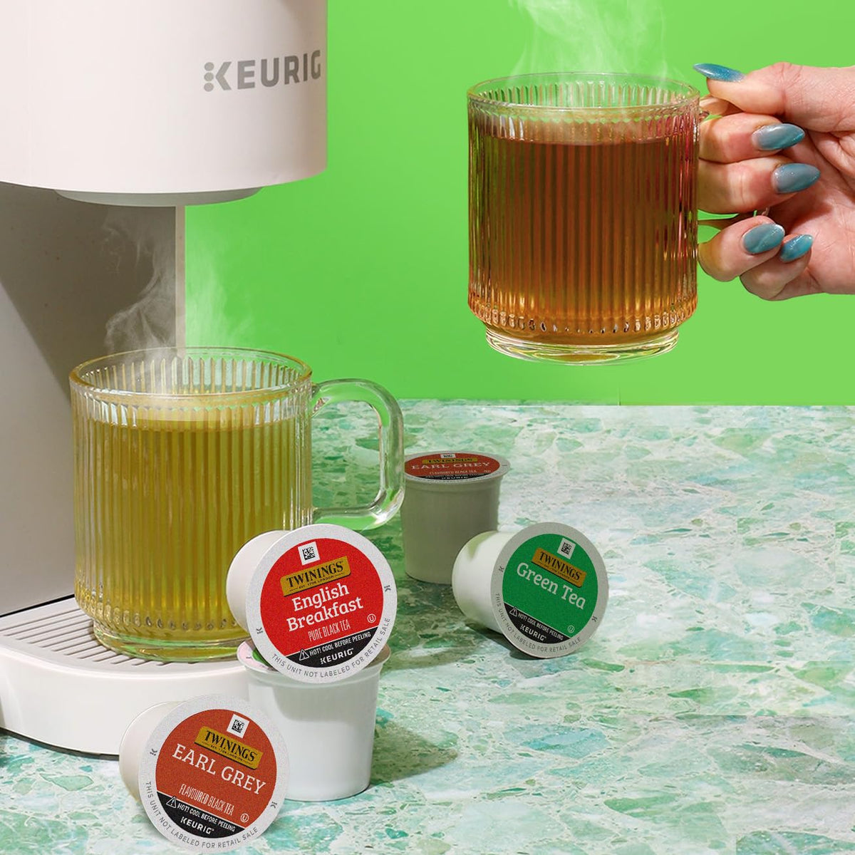 Twinings Green Tea K-Cup pod for Keurig, light, refreshing daytime sip