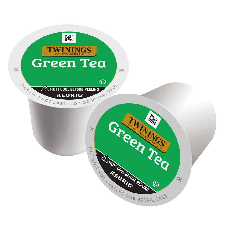 Twinings Green Tea K-Cup Pods box ready for a quick, soothing morning ritual.