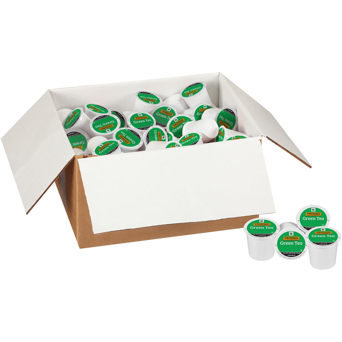 Twinings pods brew hot tea with refreshing aroma and balanced taste.