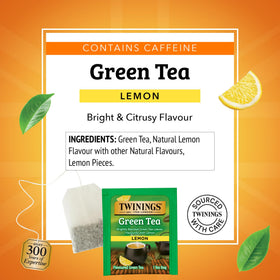 Twinings Green Tea with Lemon iced glass for a cool citrusy beverage.