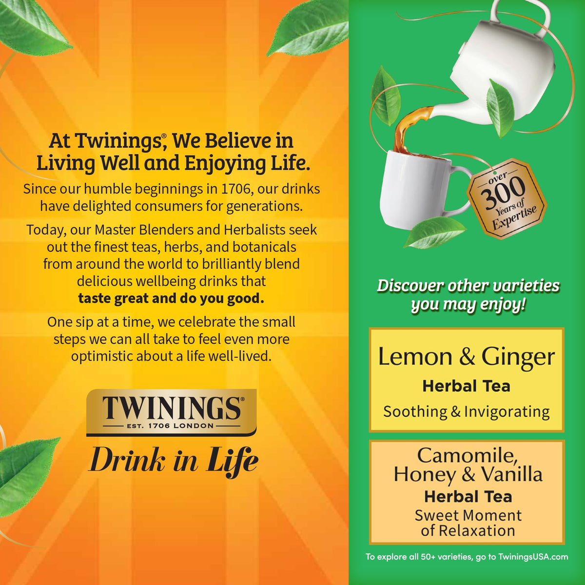 Hot or iced Twinings green tea offering versatile refreshment