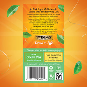 Pouring Twinings hot or iced tea for a crisp, refreshing moment.
