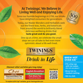 Hot tea service with Twinings pods offers a café-style moment at home.