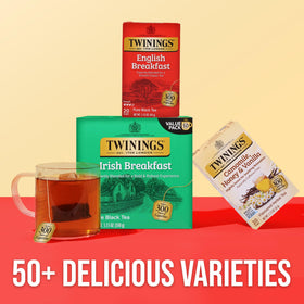 Twinings Irish Breakfast on-the-go tea bags fit purses.
