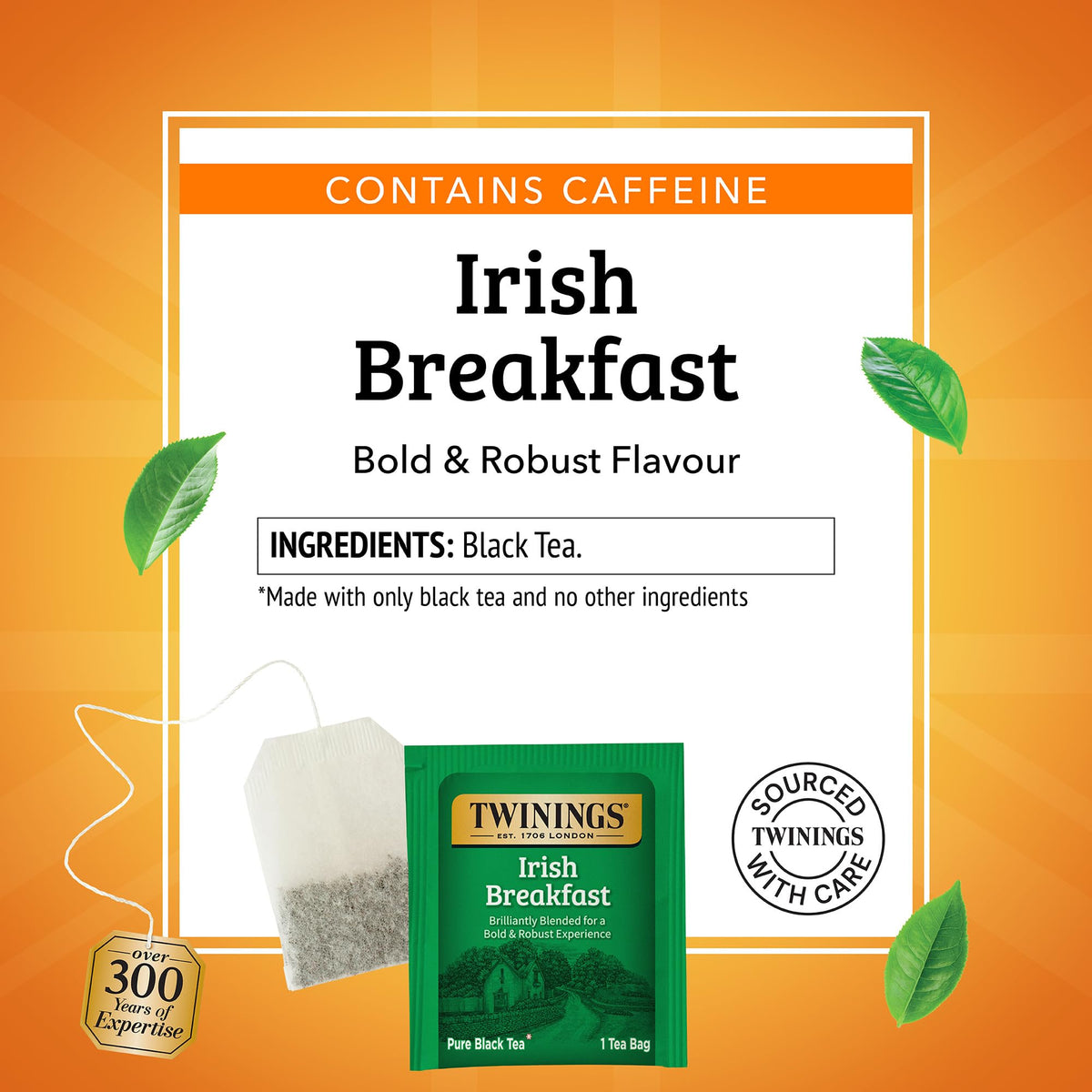 Steaming cup of Twinings Irish Breakfast reveals bold aroma