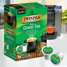 K-Cup pod brewing hot or iced with ease using Twinings tea.