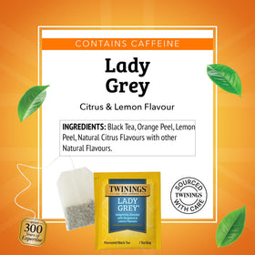 Iced Lady Grey tea pour highlighting refreshing, citrusy notes