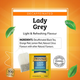 Twinings Lady Grey with orange and lemon peel evokes uplifting citrus notes