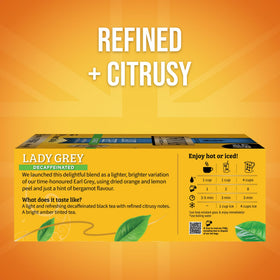 Twinings Lady Grey tea bags individually wrapped to preserve freshness