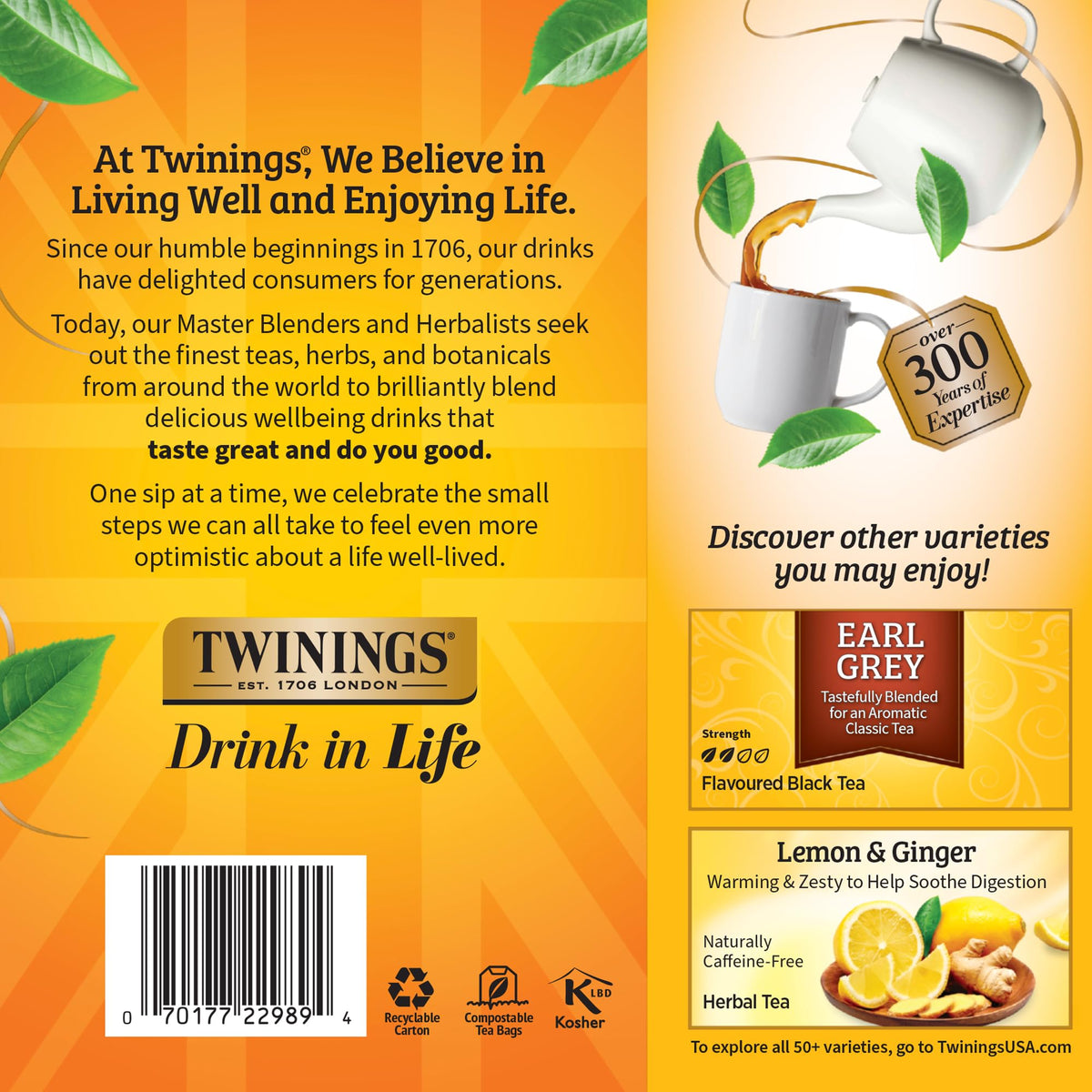 On-the-go Lady Grey sachets carried in a bag for easy brewing