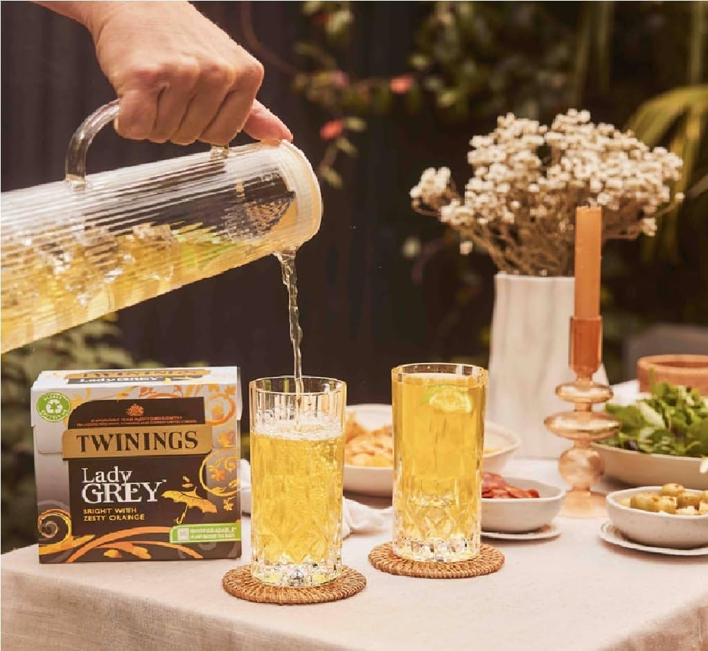 Twinings Lady Grey Zesty 80-tea-bags pack supports daily routine.