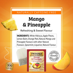 Twinings Mango Pineapple iced tea ready for a refreshing afternoon