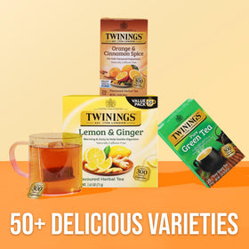 Twinings Orange & Cinnamon Spice served over ice for a refreshing drink.