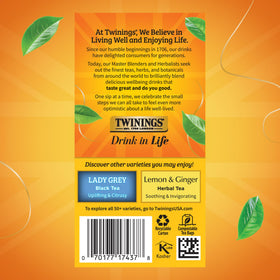 Six-box Twinings pack with twenty tea bags per box