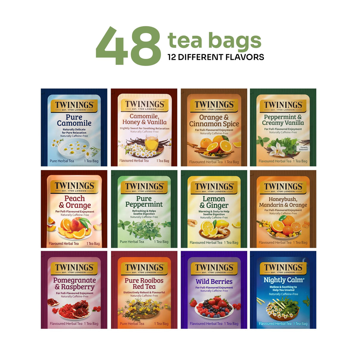 Twinings Peach and Orange tea bag with fruity aroma and warmth