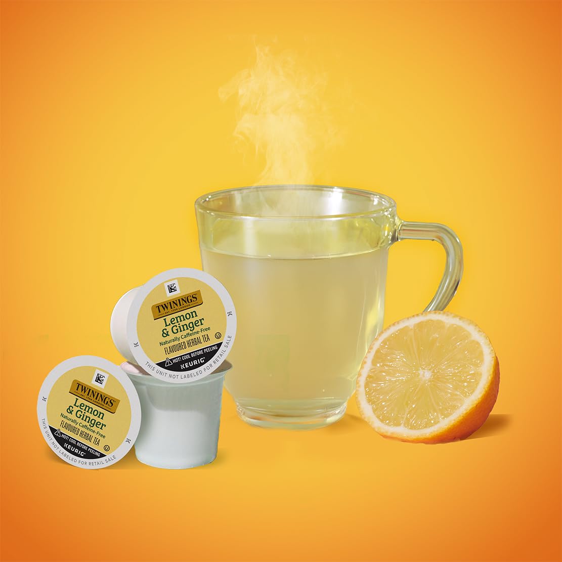 Twinings premium-wrapped tea pods ensure freshness and convenience on the go.