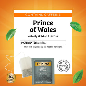 Six-box pack of Twinings Prince of Wales for on-the-go tea.