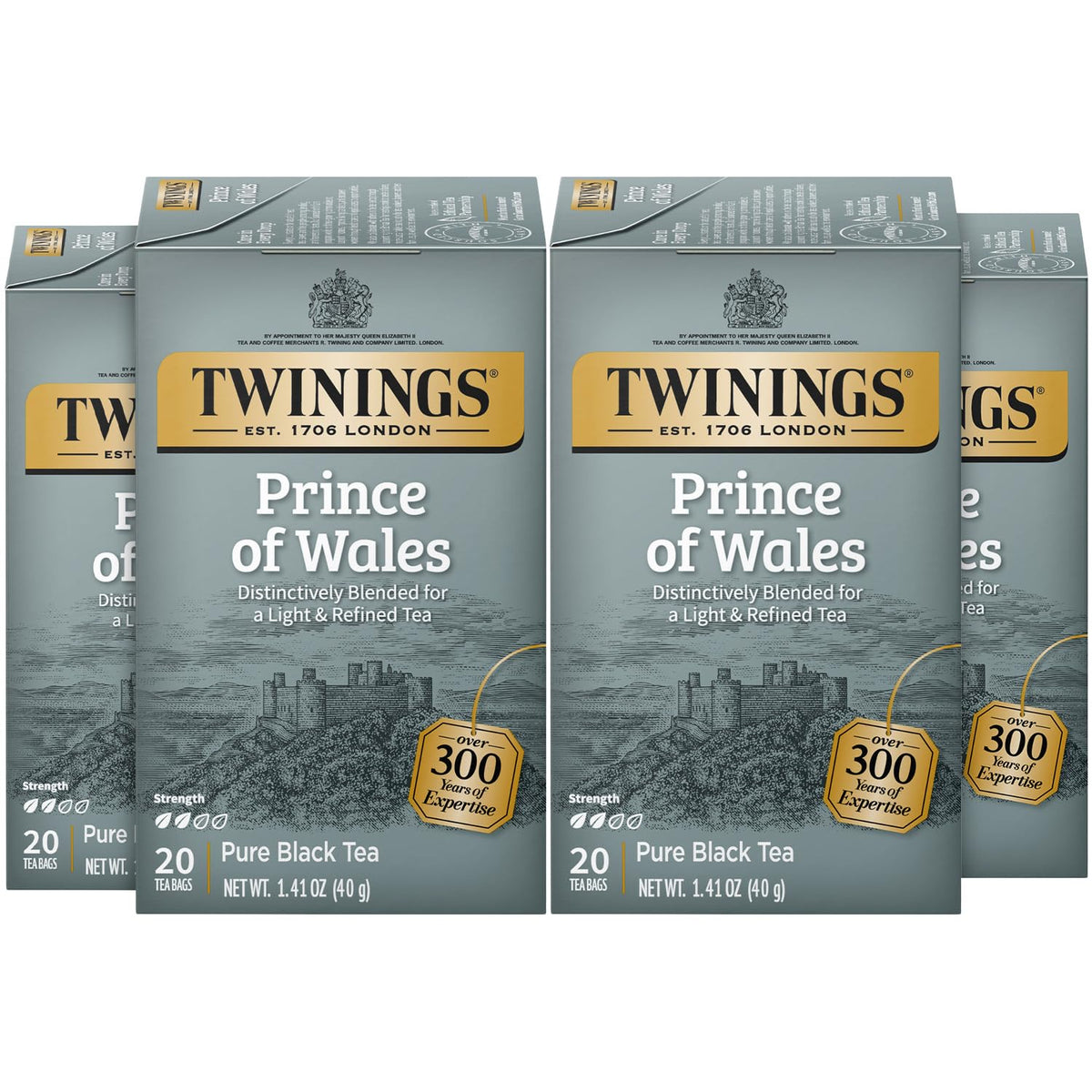 Twinings Prince of Wales tea bags offer a smooth caffeinated lift for your morning routine
