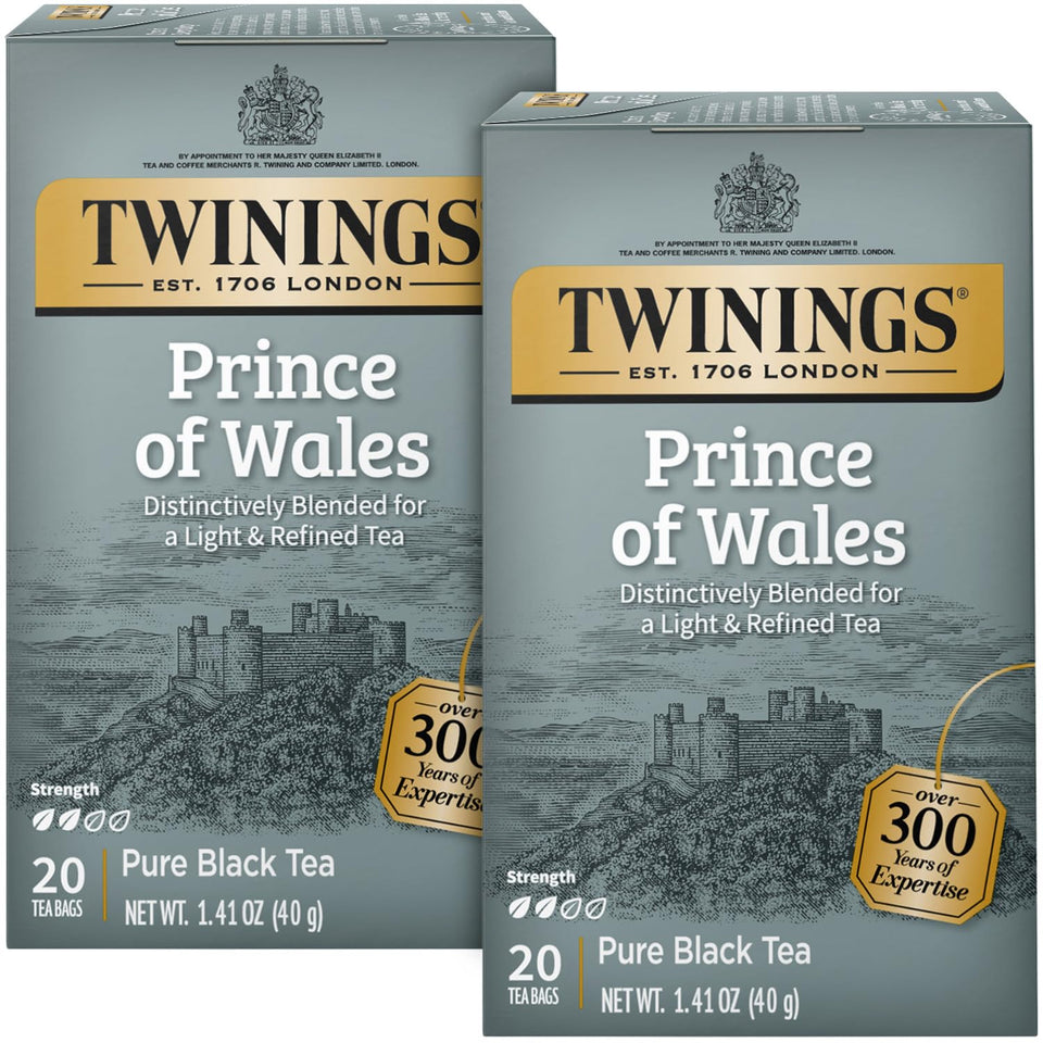 Twinings Prince of Wales Tea box, premium black tea blend for a refined daily ritual.