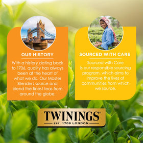 Twinings Pumpkin Spice Chai with milk or sweetener for balance.