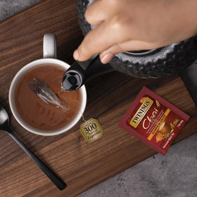 Twinings spice blend: cinnamon, ginger, nutmeg, warmth.