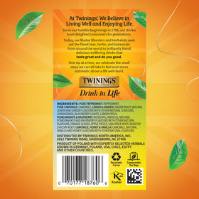Twinings Pure Camomile tea bag offering delicate relaxing flavor