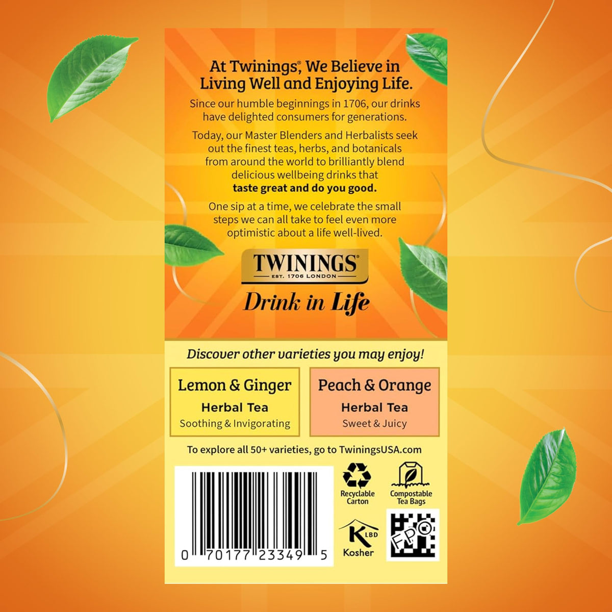 Twinings sustainable sourcing label highlights responsible sourcing