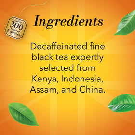 Twinings responsible sourcing label highlights ethical ingredients and community impact.