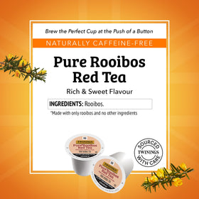 Twinings Rooibos K-Cup pod close-up for easy single-serve brewing.