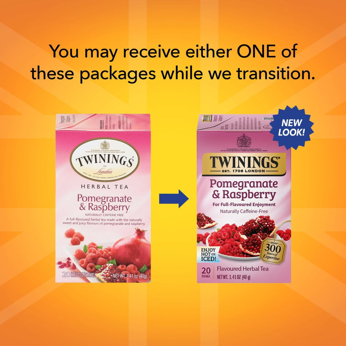 Twinings Rosehip Hibiscus blend delivers bright fruity aroma in each cup.