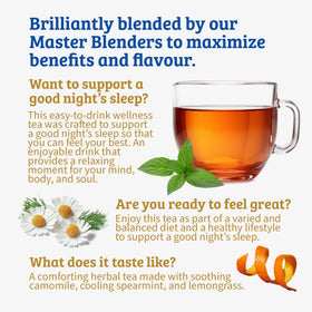 Twinings Sleep K-Cups closeup showing probiotic addition for a richer cup.