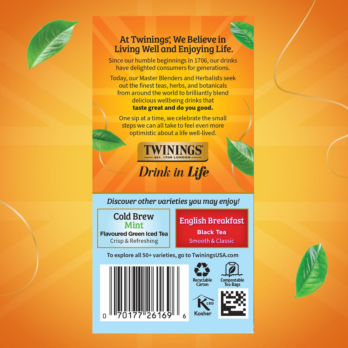 Sustainable sourcing supports communities touched by Twinings tea supply.