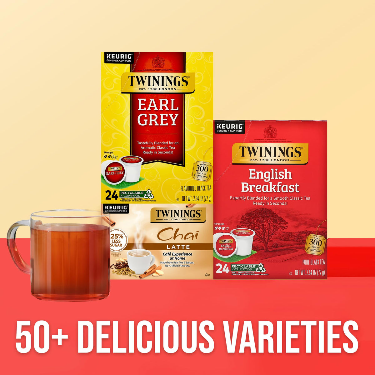 Twinings sustainability emblem highlighting ethical sourcing