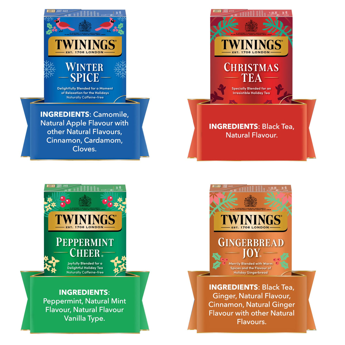 Twinings tea bags display showing 80 bags total.