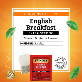 Twinings tea bags on desk, convenient for work or study breaks.