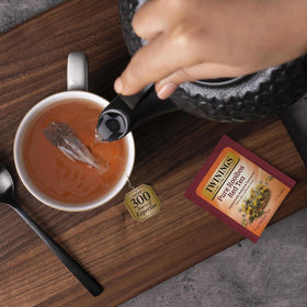 Twinings tea bags brewed hot or iced for flexible servings
