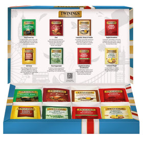 Twinings Tea Classics gift box front view, perfect for gifting and cozy tea moments.