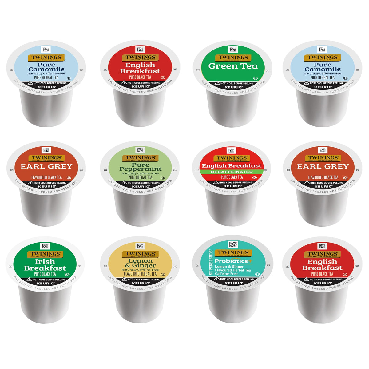 Twinings K Cup sampler box, 12-count, convenient variety for quick tea moments