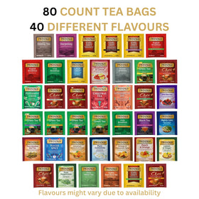 Twinings tea sampler with 40 flavours for everyday rituals