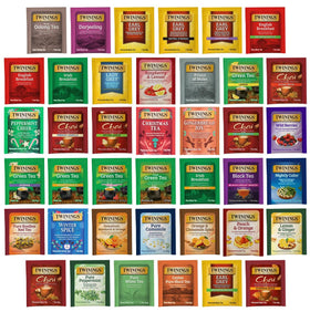 Twinings tea sampler box with 80 bags offering versatile at-home tasting