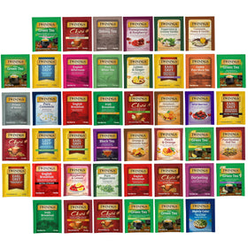 Twinings tea sampler box cover shows gift-ready variety for celebrations.