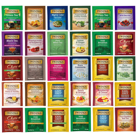 Twinings tea sampler box showcasing a variety for sharing during gatherings.