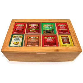 Twinings tea sampler collection shows 80 bags across 20 flavours for daily tea variety