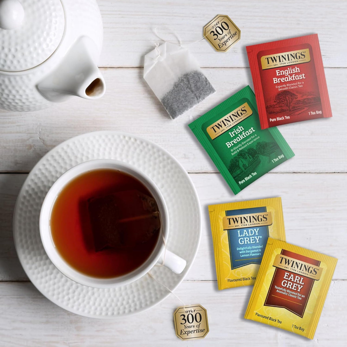 Twinings tea-tasting at home, exploring 30 flavours mindfully.