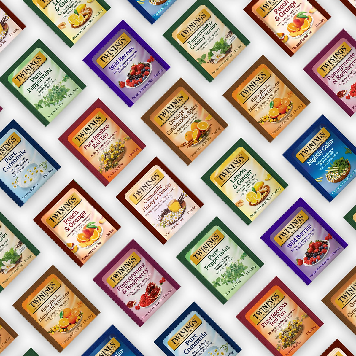 Twinings Wild Berries herbal tea promotes fruity aroma and hydration.
