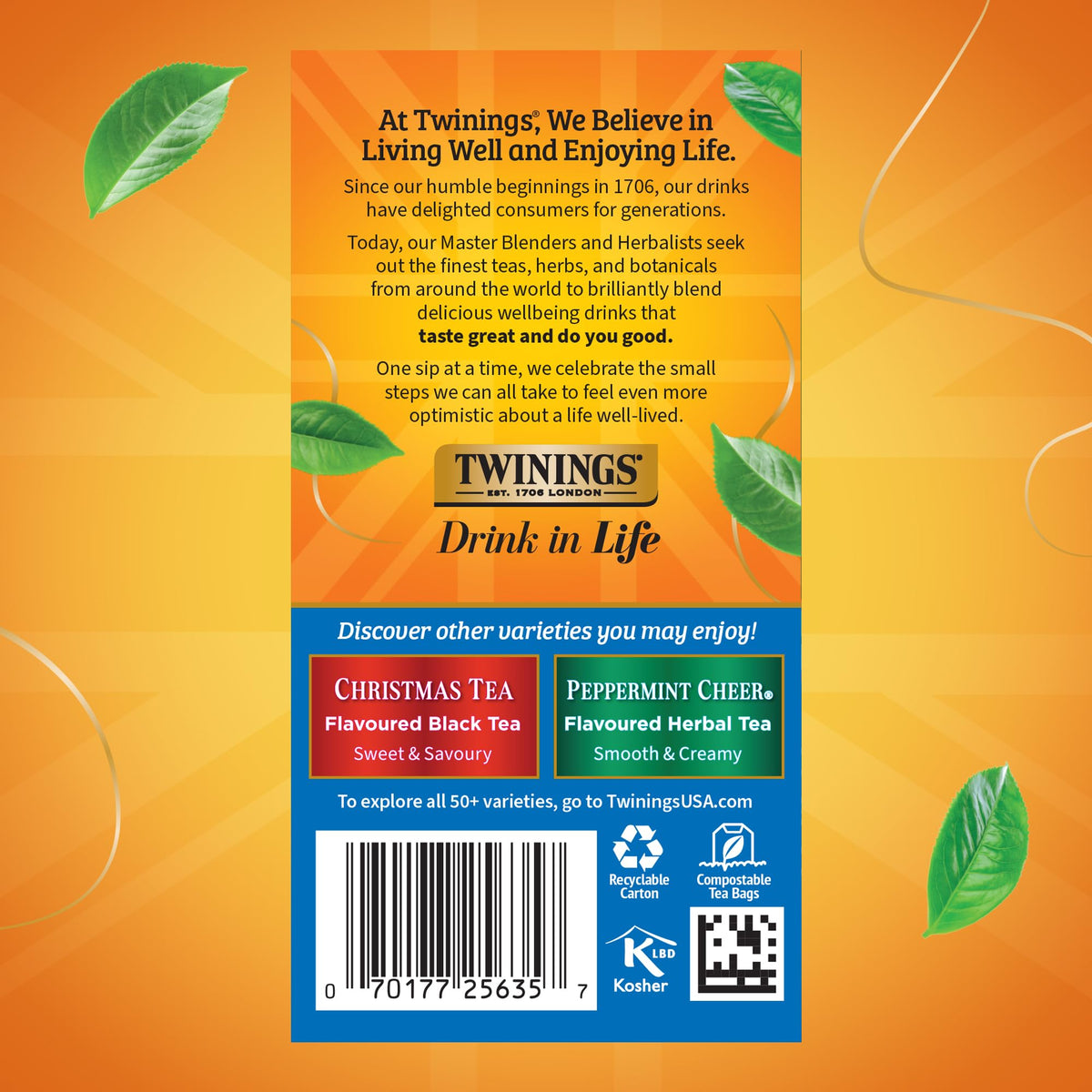 Twinings Winter Spice Tea on a shelf display inviting warm home moments