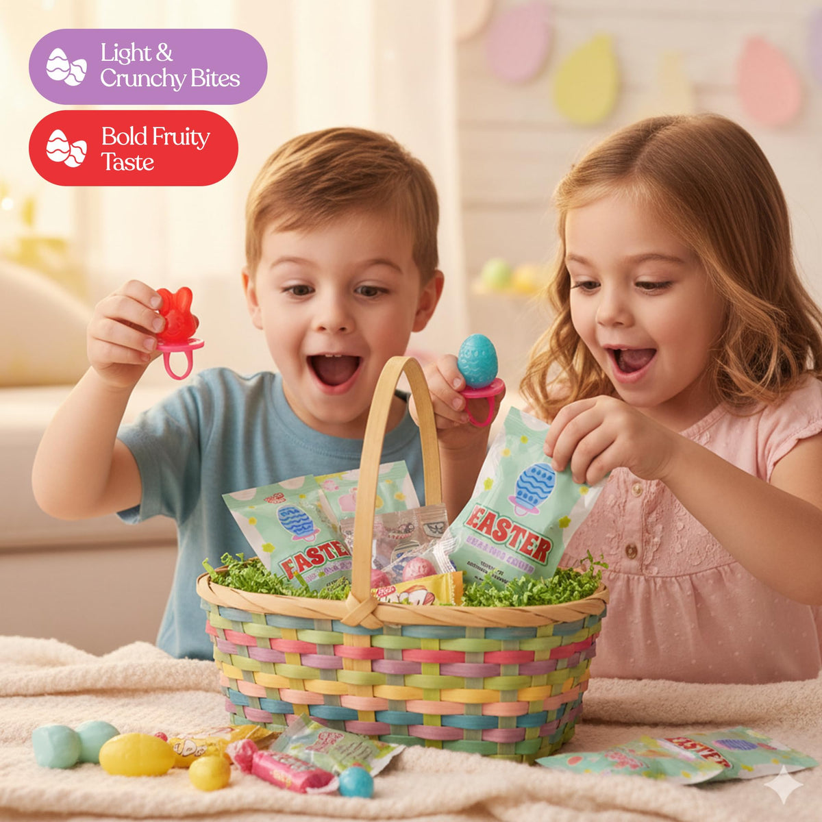 Twinkle Bites two-flavor lollipops strawberry and tutti frutti
