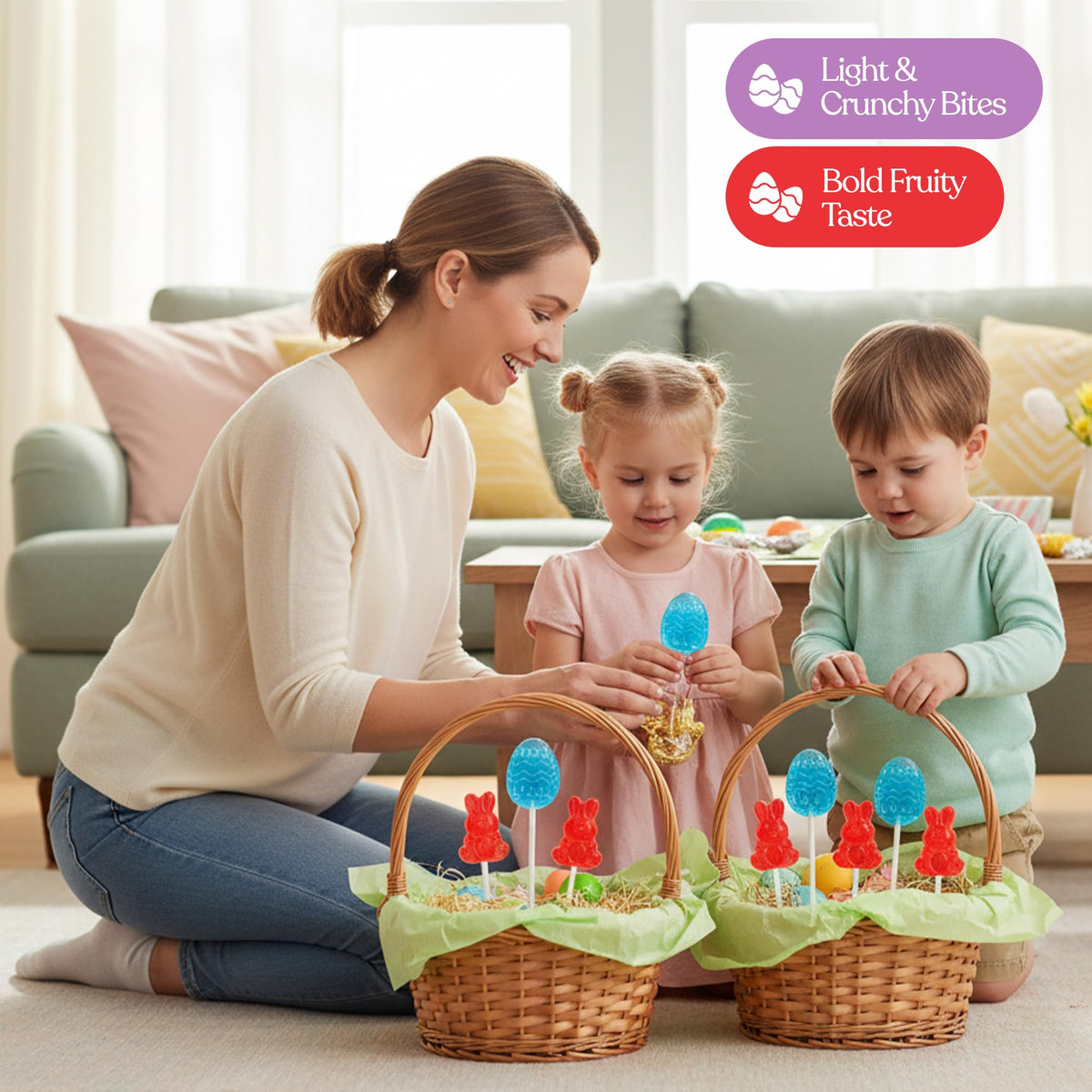 Twinkle Bites individually wrapped lollipops keep freshness for on the go celebrations.