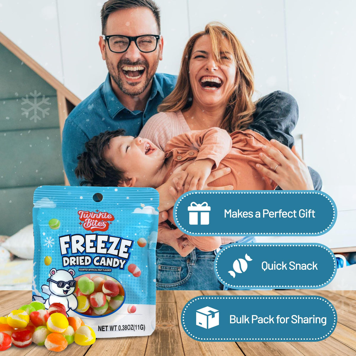 Twinkle Bites use real candy ingredients to preserve familiar taste.