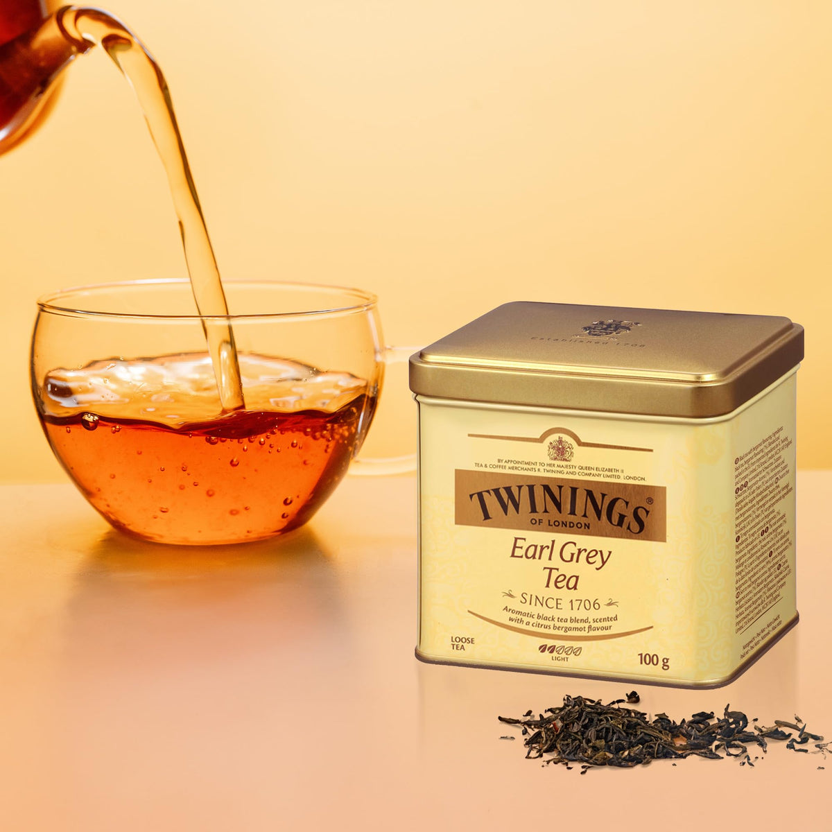 Twinings bergamot citrus aroma close-up emphasizing bright fragrance